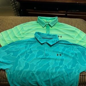 Under Armour Lot of 2 Golf Shirts! XL